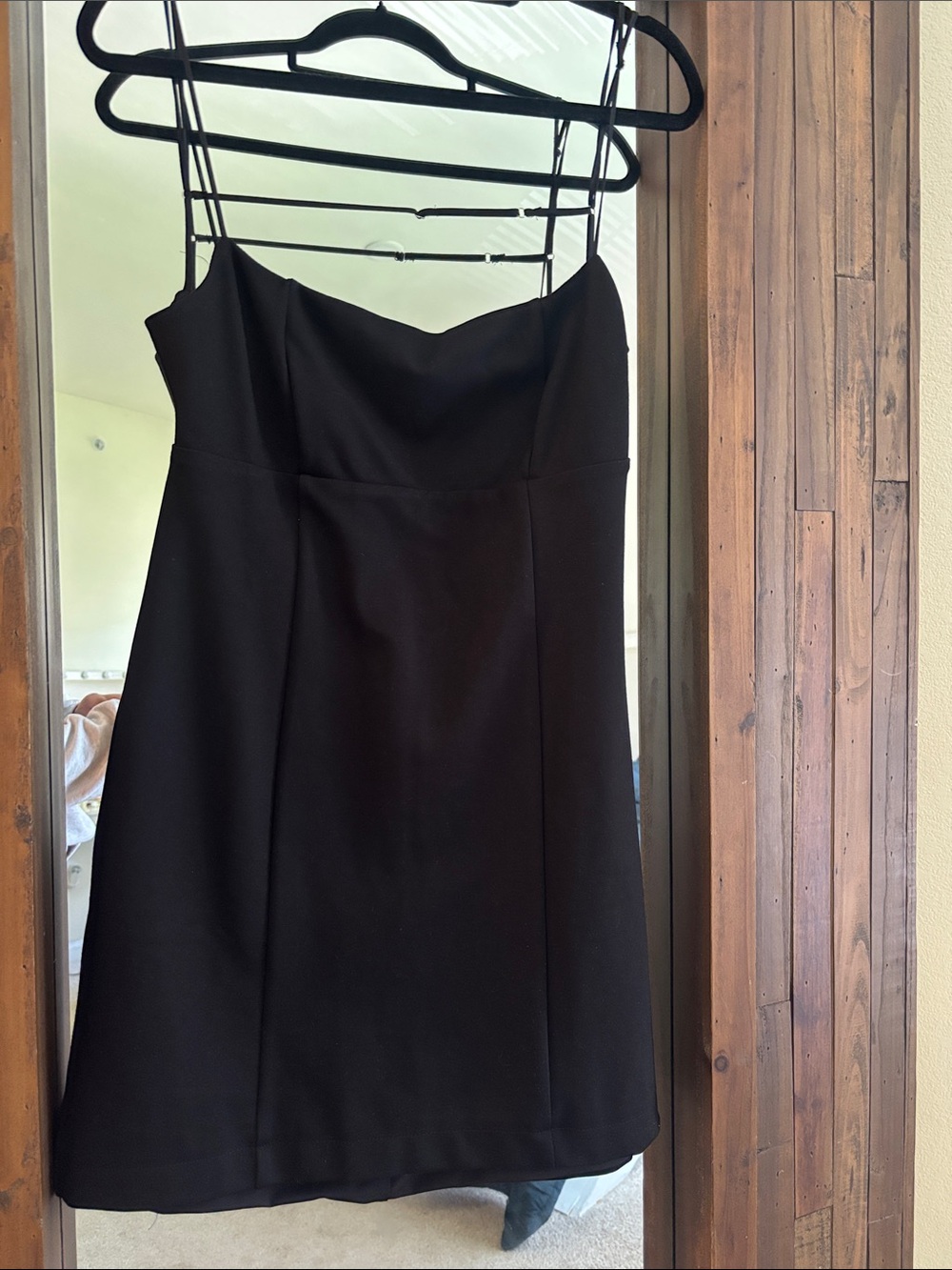 Abercrombie & Fitch Black Spaghetti-Strap Mini Dress